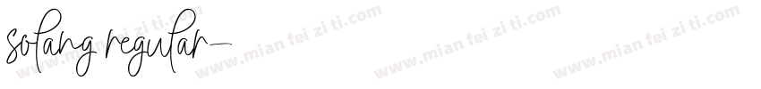 solang regular字体转换